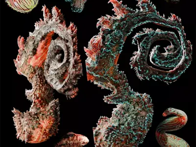 BotanicAlien the botanical alien fungi bundle 3D Model Pack