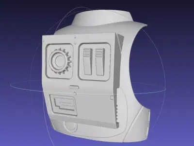 Star Wars Death Trooper Backplate 3D print model