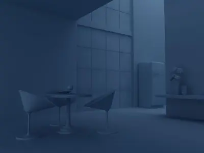 Breakfast Room 01 3D model