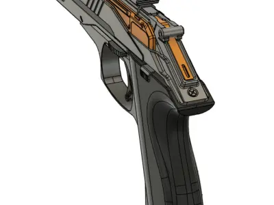 Mangora futuristic gun 3D model