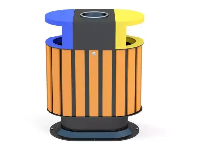 Trash Can Outdoor 06 3D model