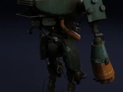 robot with arms and legs 3D model