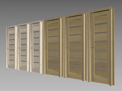 Interior doors set 3D model