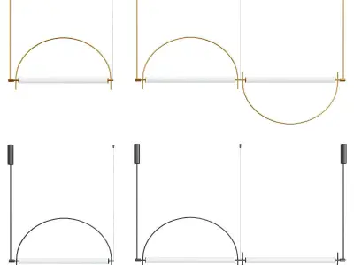 Arc Pendant Light 3D model