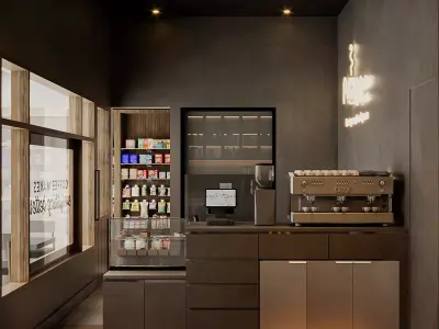 CAFE DESIGN INTERIOR 3D model