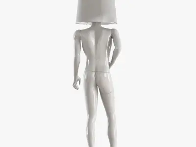 Male Mannequin Lamp 51 3D model