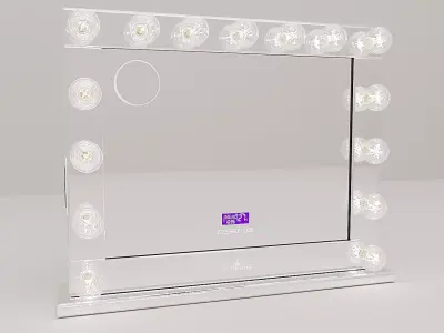 Hollywood Vanity Mirror Makeup Mirror with lights Mirrored 3D model