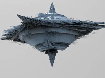 Sci fi Sphere Shard hollow  3D model