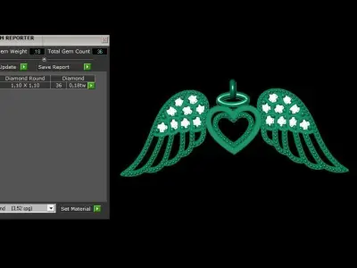 Pendant P182 3D Print Model 3D print model