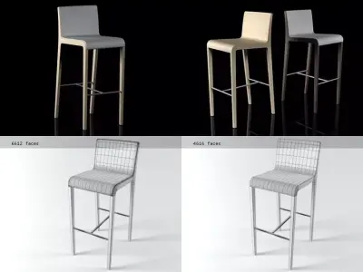 Barstool 01 3D model