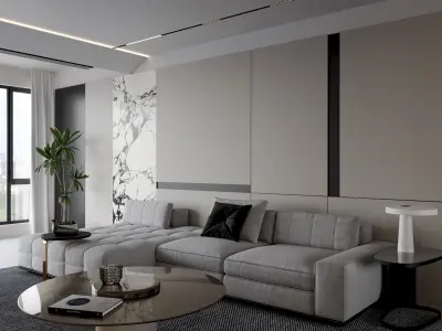 Apartment interior scenes    3D model 13