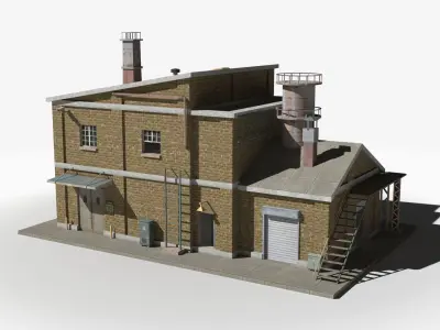 Factory xx28 Low-poly 3D model purchase