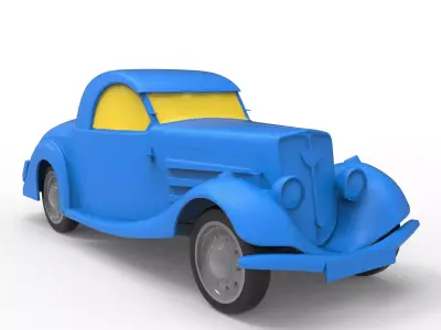 Peugeot 401 1934 Classic Car 3D print model