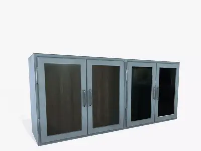 Cabinet Doors Low-poly 3D model