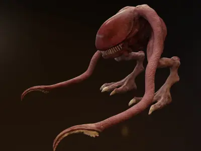 Wanamingo Fallout 2 Mutant Low-poly 3D model