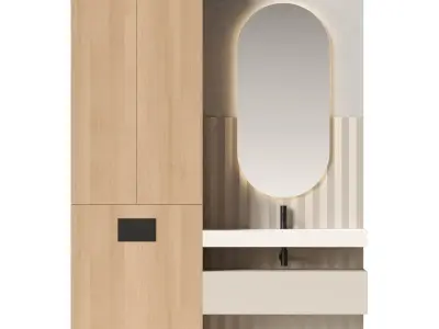 Bathroom set 53 3D model