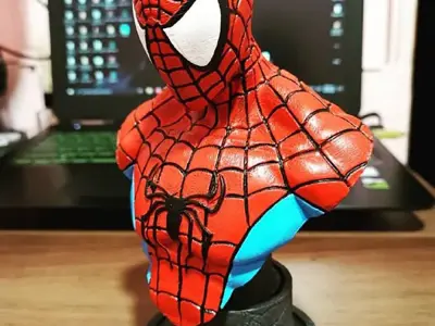 Spiderman Mavel Bust 3D Model Ready to Print STL 3D print model