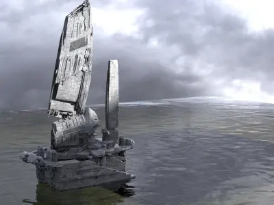 Halo Forerunner Inspired Tower 3D model
