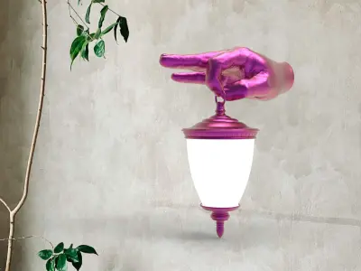 hand Wall Lamp 3D print model purchase