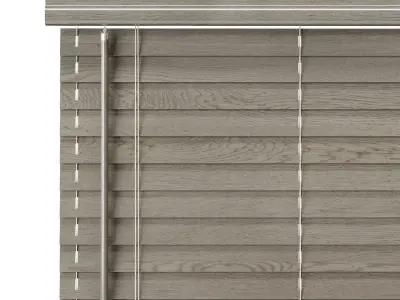 Wooden Jalousie 1200 mm 3D model