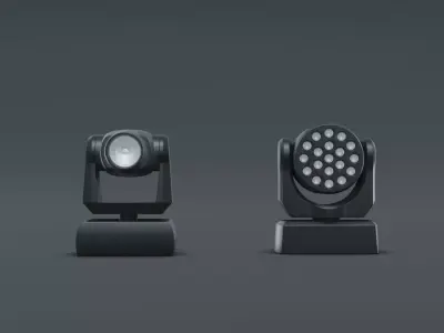 3D LED Wash model Low-poly 3D model