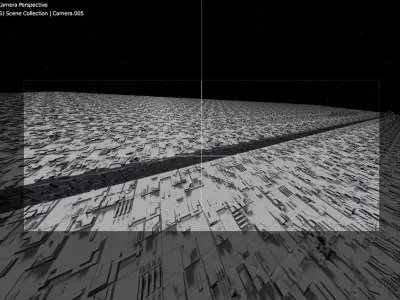 Star Wars Trench Run made in Blender 3D model
