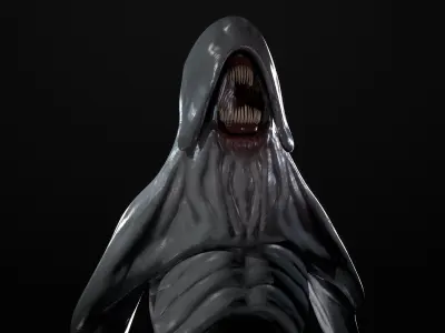 Lurker Creature Low-poly 3D Model Low-poly 3D model