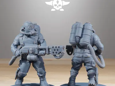 GrimGuard Jungle Fighters 3D print model