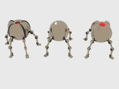 Sphere Camera Bot 3D model