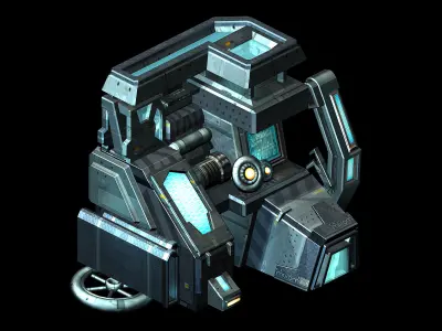 Machinery - Spacecraft - Functional Objects 016 3D model