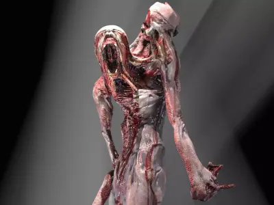 Alien Mutant Zombie 2 Low-poly 3D model