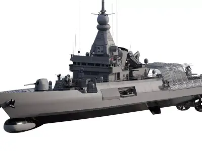 Long range patrol boat 3D model