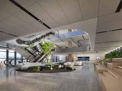 atrium Low-poly 3D model