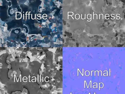 Futuristic Hover Tractor with Advanced Solar Panels Low-poly 3D model