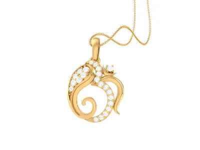 Spiritual Ganesha Pendant 3D print model