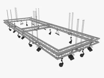 Light Truss 3D model 3D model