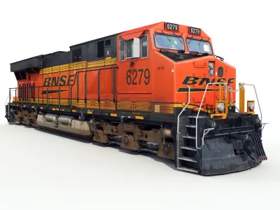  Freight Train 8 cars 2 engines 