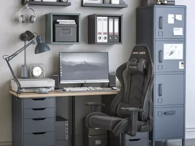 Office workplace  130 3D model