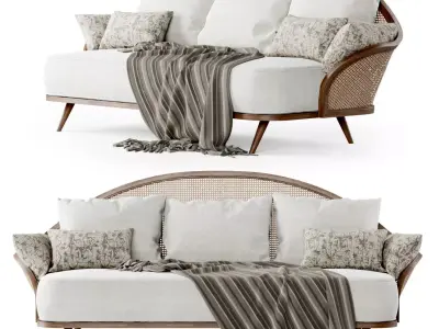 Three-seater garden daybed WML 3D model