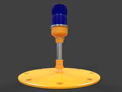 Runway Edge Light - High Poly 3D model