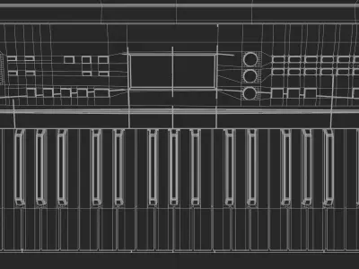 3D Digital Keyboard 3D model
