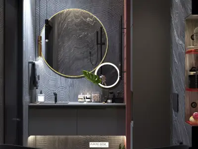 Bathroom III Modern DV Villa 3D model