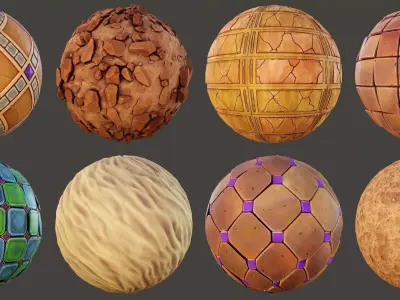 Stylized Ancient Tomb materials Texture