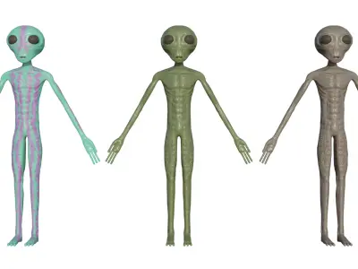 Alien Low-poly 3D model