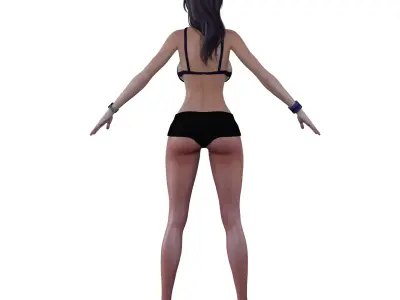 Shandy Bartender Low-poly 3D model