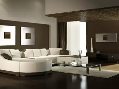 Photorealistic Living Room Interior Collection 3D model