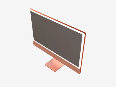 Apple imac 2021 v1 003 Low-poly 3D model