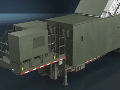  US Army Typhon Missile Launcher Rigged 