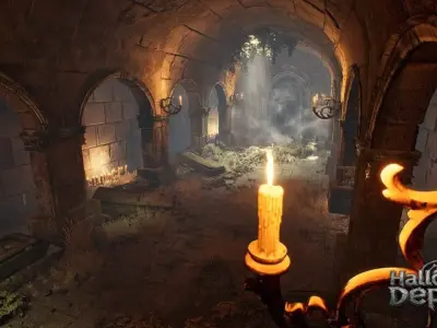 Modular Gothic Dungeon Low-poly 3D model