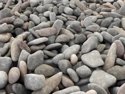 Pebble color road 3D model